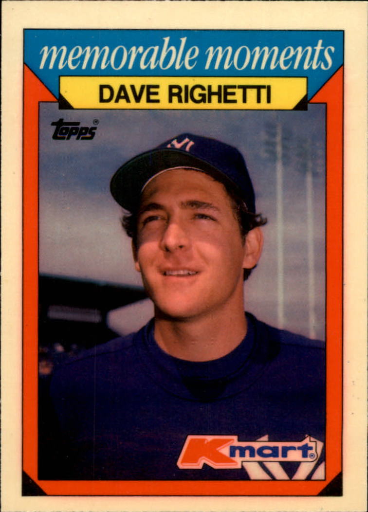 1988 K-Mart Baseball Cards     020      Dave Righetti